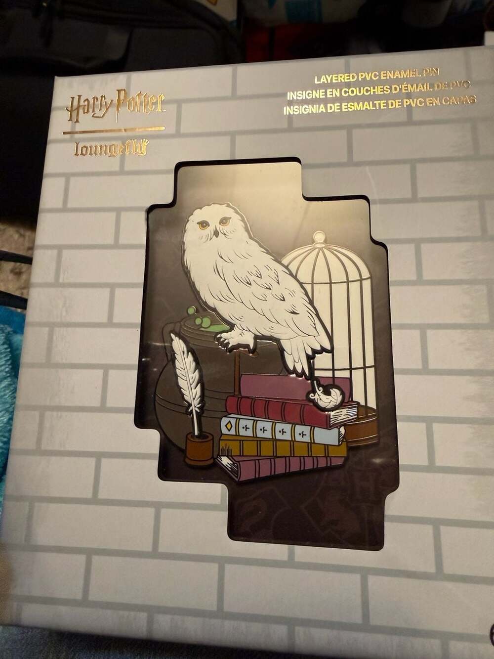 Loungefly Harry Potter Hedwig Layered PVC Enamel Pin Limited Edition